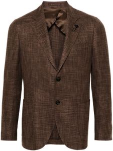 Lardini blazer à revers crantés - Marron