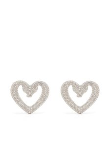 Swarovski boucles d'oreilles à ornements en cristal - Argent