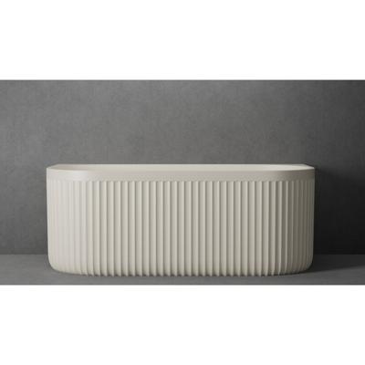 Ligbad Half Vrijstaand Ideavit Archtec Rock 170x80x63 cm Cream