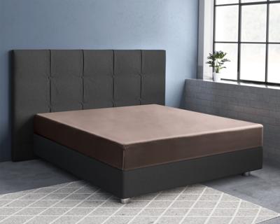 Primaviera Deluxe Satijnen Hoeslaken Taupe 180 x 220