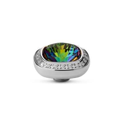 Melano Vivid Deluxe Steentje Crystal Vitrail Medium Zilver