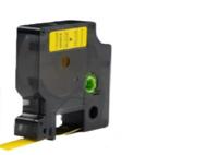 Huismerk Label Tape voor Dymo D1 45018 | 12 mm x 7 m | S0720580 - Zwart op Geel - 1 stuk