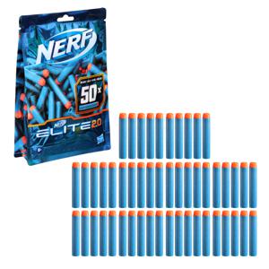 Nerf Elite 2.0 50-Dart Refill Pack - Inclusief 50 officiële Darts, compatibel met alle Elite Blasters
