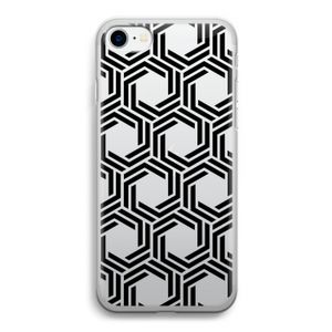Geometrisch patroon: iPhone SE 2020 Transparant Hoesje