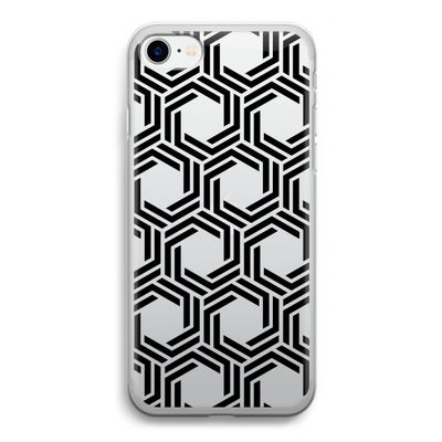 Geometrisch patroon: iPhone SE 2020 Transparant Hoesje