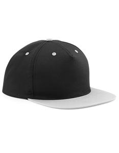 Beechfield CB610c 5 Panel Contrast Snapback - Black/Grey - One Size