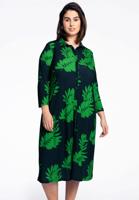 Yoek Blouse midi | Blauw | Maat 46/48 Yoek Blouse midi | Blauw | Maat 46/48