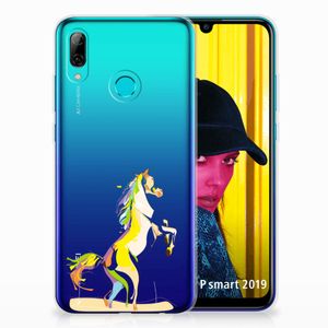 Huawei P Smart 2019 Telefoonhoesje met Naam Horse Color