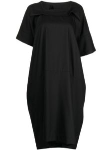 marina yee robe en laine à design asymétrique - Noir