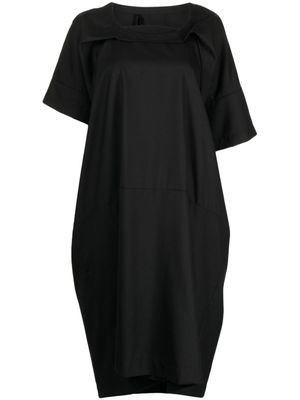 marina yee robe en laine à design asymétrique - Noir