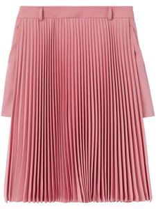 Burberry short en laine à détails plissés - Rose