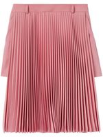 Burberry short en laine à détails plissés - Rose