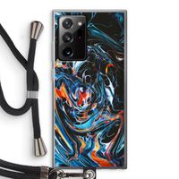 Black Unicorn: Samsung Galaxy Note 20 Ultra / Note 20 Ultra 5G Transparant Hoesje met koord