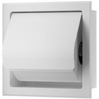 Xellanz Rocko Toiletrolhouder met Klep - Inbouw - Mat Wit Xellanz Rocko Toiletrolhouder met Klep - Inbouw - Mat Wit