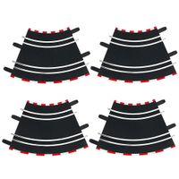 Carrera Bochten voor Racebaan 1/45 4 Stuks