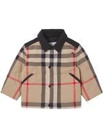 Burberry Kids veste matelassée à logo appliqué - Tons neutres - thumbnail