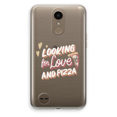 Pizza is the answer: LG K10 (2017) Transparant Hoesje