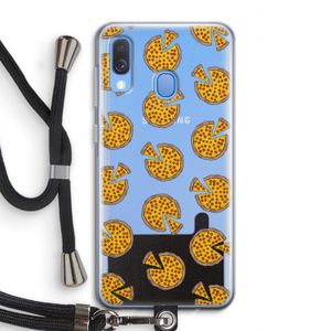 You Had Me At Pizza: Samsung Galaxy A40 Transparant Hoesje met koord