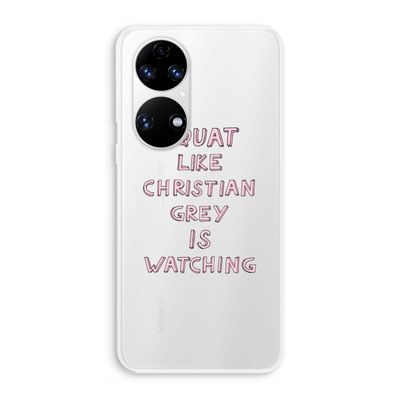 Christian Grey: Huawei P50 Transparant Hoesje