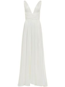 AZEEZA robe Cirrus en soie - Blanc