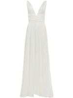 AZEEZA robe Cirrus en soie - Blanc