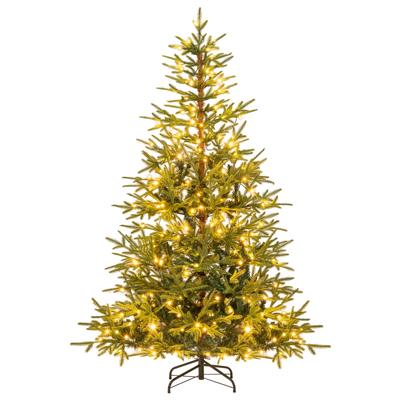 180 cm Kerstboom Kunstkerstboom Voorzien van 250 Kleurrijke LED-lampen