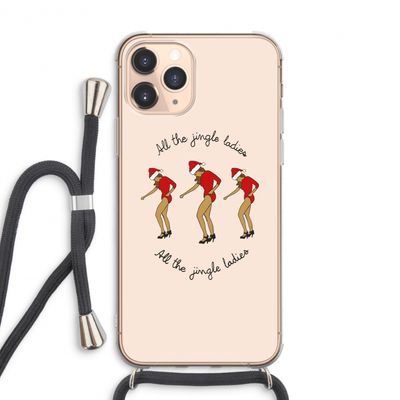 Jingle Ladies: iPhone 11 Pro Max Transparant Hoesje met koord