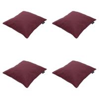 Sierkussen 50x50 Bordeaux eco-natuur buitenafwerking (4 stuks) Madison - Madison