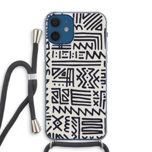 Marrakech print: iPhone 12 Transparant Hoesje met koord