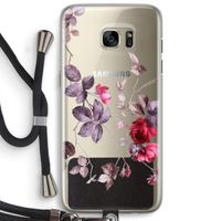 Mooie bloemen: Samsung Galaxy S7 Edge Transparant Hoesje met koord