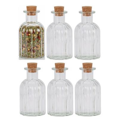 Kruidenpotjes / kleine voorraadpotjes - 36x stuks - glas - transparant - 120 ml - Weckpotten