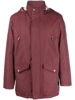 Brunello Cucinelli manteau en coton à design matelassé - Rouge