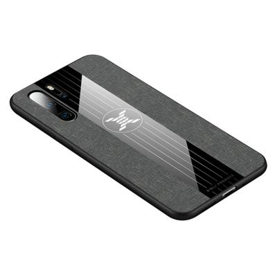 Voor Huawei P30 Pro XINLI stiksels doek Textue schokbestendige TPU beschermhoes (grijs)