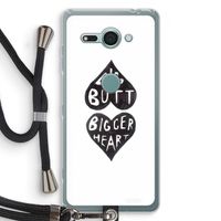 Big butt bigger heart: Sony Xperia XZ2 Compact Transparant Hoesje met koord