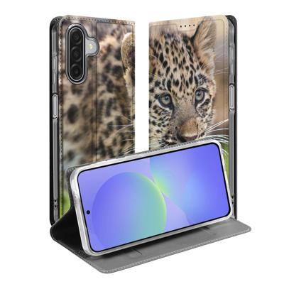 Bookcase Samsung Galaxy A17 Baby Luipaard