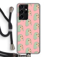King Kylie: Samsung Galaxy S21 Ultra Transparant Hoesje met koord
