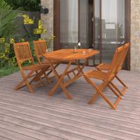 5-delige Tuinset massief acaciahout