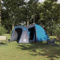Koepeltent met dak met opslag met luchtopening Blauw 384 x 254 x 170 cm Koepeltent met dak met opslag met luchtopening Blauw 384 x 254 x 170 cm