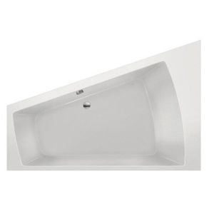 Ligbad Inbouw Xenz Palau Links 1-2 Persoons Duobad 110x170x46cm Acryl Wit Hoogglans met Poten
