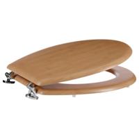 5Five Toiletbril Woody - lichtbruin - MDF hout - universeel - standaard wc bril 5Five Toiletbril Woody - lichtbruin - MDF hout - universeel - standaard wc bril