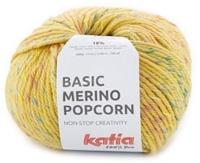 Katia Basic Merino Popcorn 203 Geel-Meerkleurig