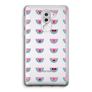 Smiley watermeloenprint: Honor 6X Transparant Hoesje