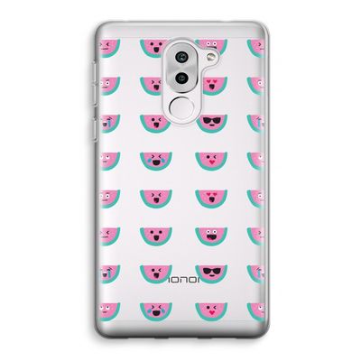 Smiley watermeloenprint: Honor 6X Transparant Hoesje