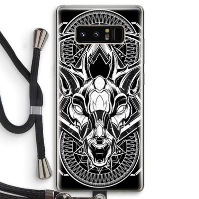 Oh Deer: Samsung Galaxy Note 8 Transparant Hoesje met koord