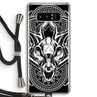 Oh Deer: Samsung Galaxy Note 8 Transparant Hoesje met koord