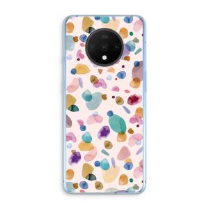 Terrazzo Memphis Pink: OnePlus 7T Transparant Hoesje