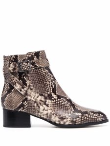 Michael Michael Kors bottines à effet peau de python - Gris