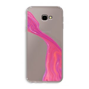 Paarse stroom: Samsung Galaxy J4 Plus Transparant Hoesje