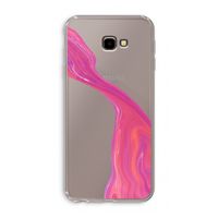 Paarse stroom: Samsung Galaxy J4 Plus Transparant Hoesje