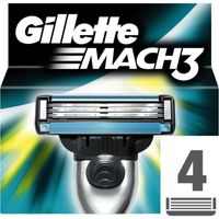 Gillette Mach 3 scheermesjes (4 st.) Gillette Mach 3 scheermesjes (4 st.)